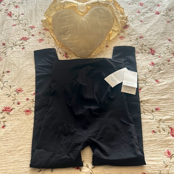 NWT⭐️BLANQI High Waist Everyday MATERNITY🖤Black Pregnancy LEGGINGS💕Small - Picture 6 of 13